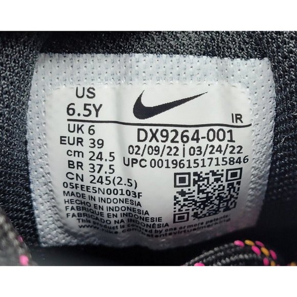 Nike Air Max Plus (GS) 'Black Active Pink' DX9264-001 - Picture 8 of 8